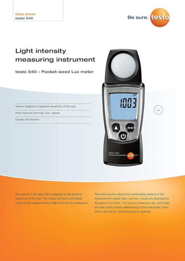 ⁦Testo 540 أداة قياس وتحكم وتصوير حراري وأشعة تحت الحمراء⁩ - الصورة ⁦2⁩